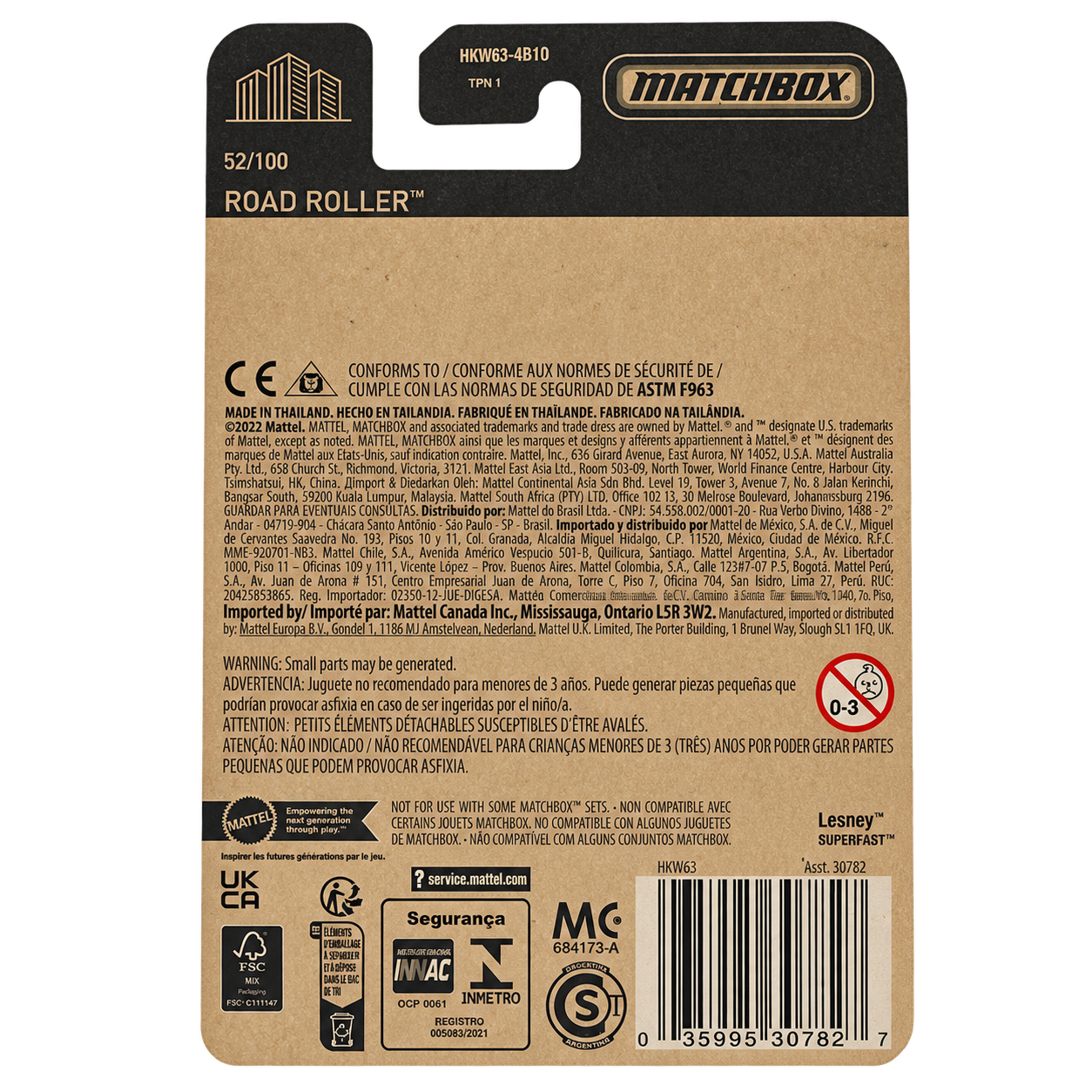 Matchbox Road Roller | Matchbox 70 Years Series 52/100
