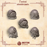 3d Printed Crimson Lords Tactical Shoulderpads #4 x10 by Greytide Studio