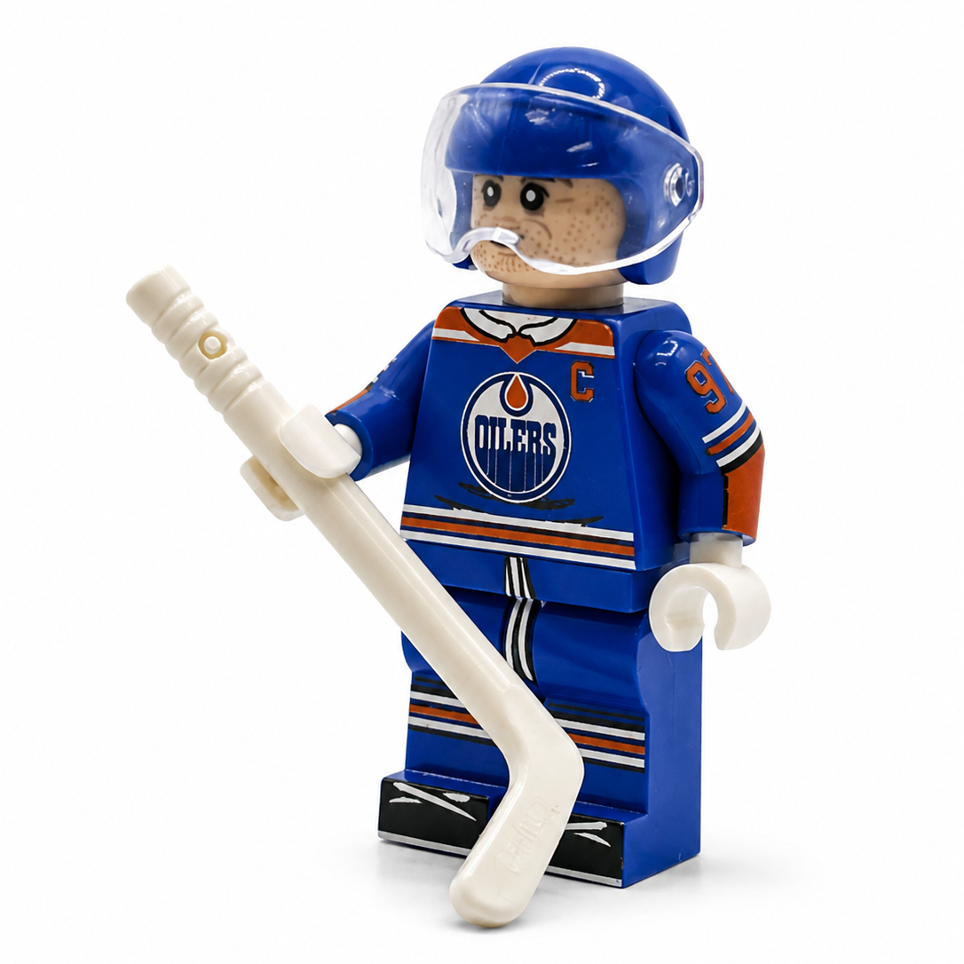 #97 EDM Hockey Player Minifig