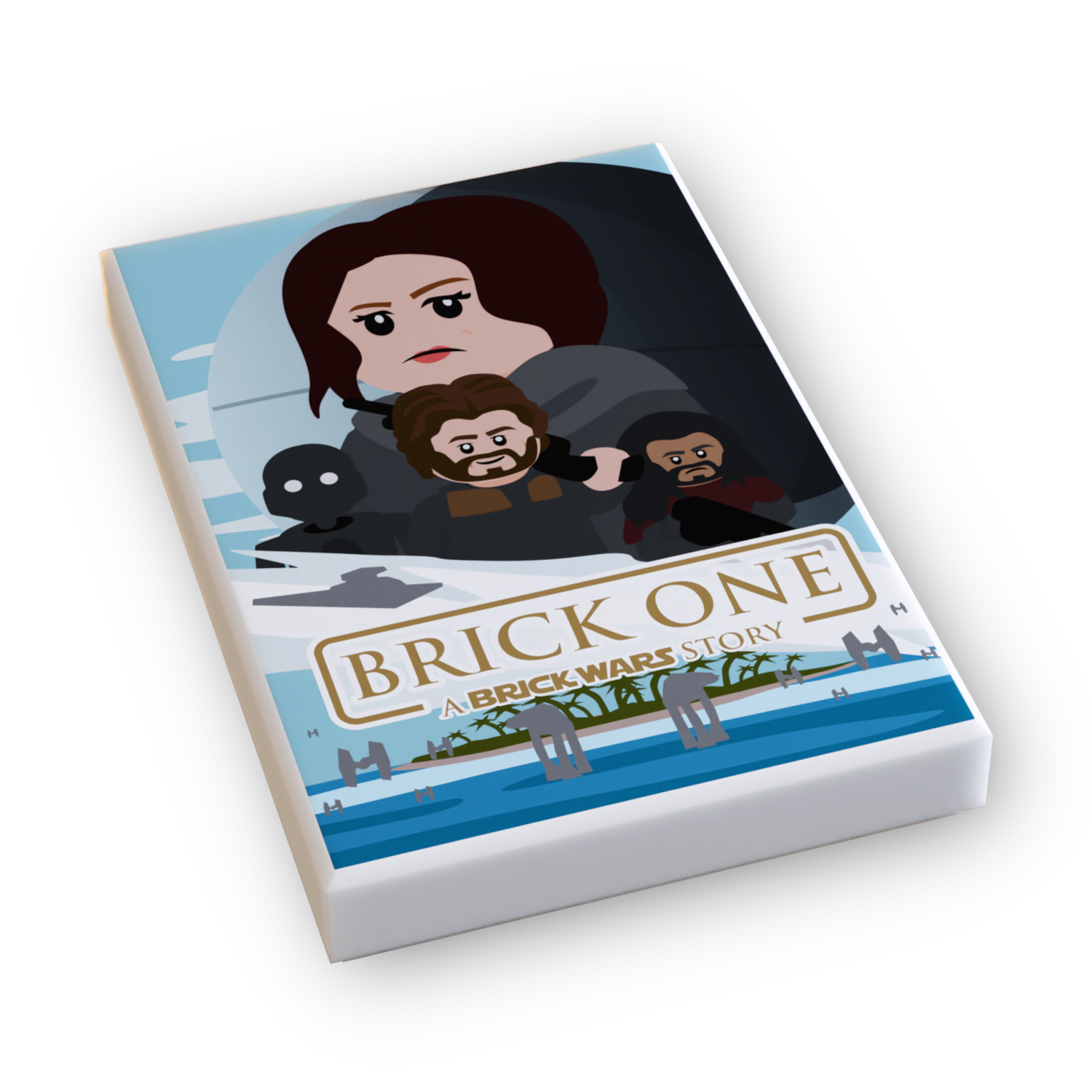 Brick One: A Brick Wars Story Movie Tile Cover (2x3 Tile)