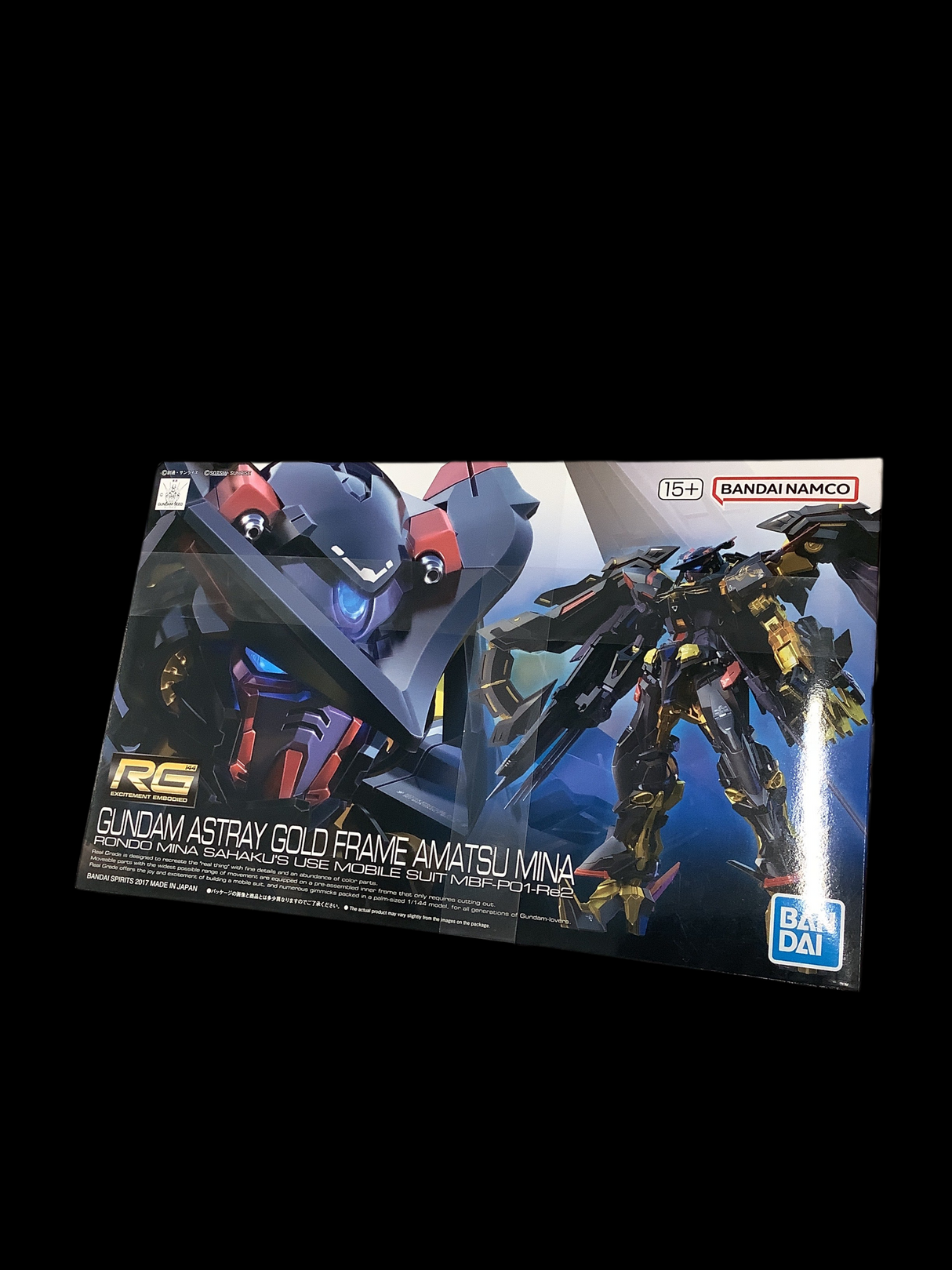 Bandai 1/144 RG #24 Gundam Astray Gold Frame Amatsu Mina ‘’ Gundam Seed” Plastic Model Kit