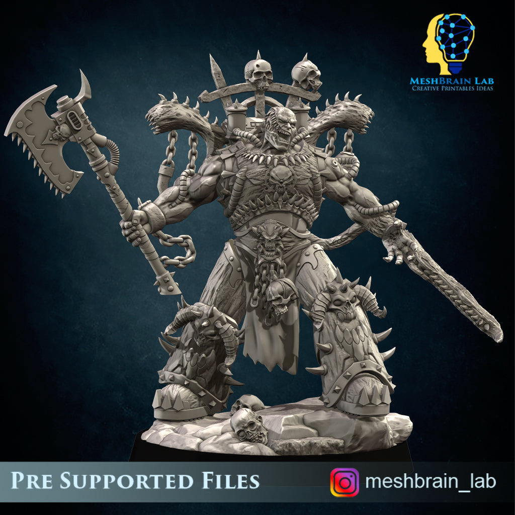3d Printed Doom Marine Demonhost By Meshbrain Labs Miniatures