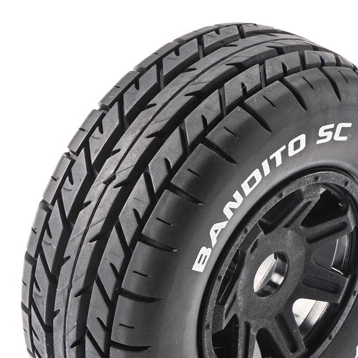 Duratrax DTXC5270 Bandito SC Mounted Soft Tires, Black 17mm Hex (2)
