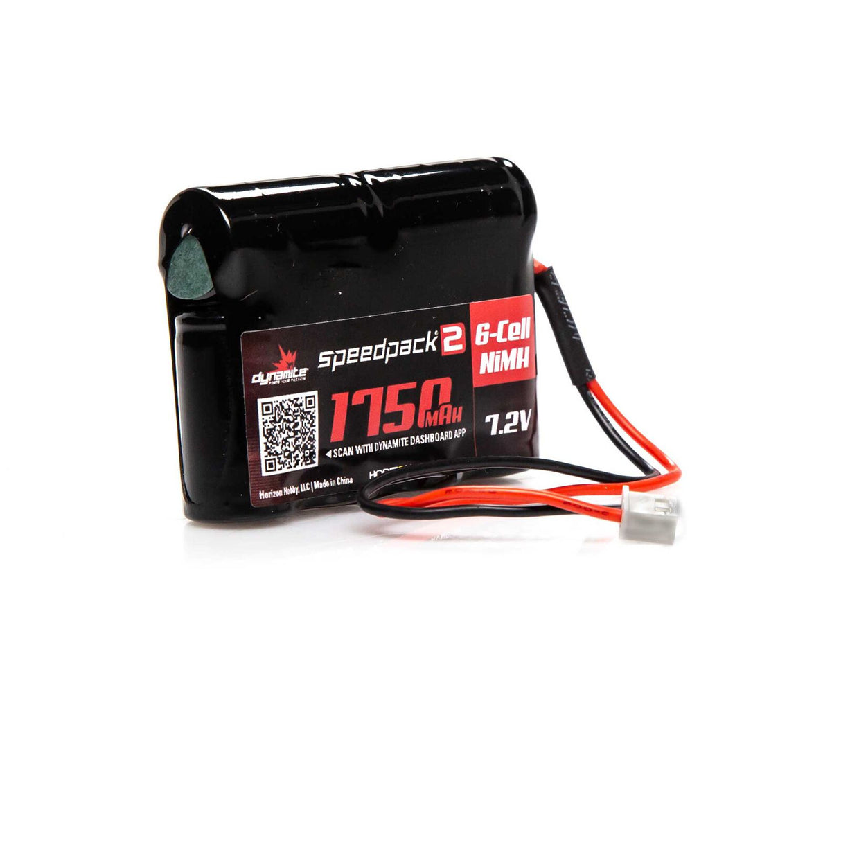 DYNAMITE DYNB2466 7.2V 1750mAh 6-Cell Speedpack2 Mini-T NiMH Battery: XH-1S (Losi Mini Plug)