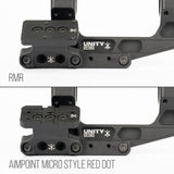 PTS UNITY TACTICAL FAST LPVO OPTICS MOUNT SET (w/RMR AND AIMPOINT RDS OFFSET MOUNTS)