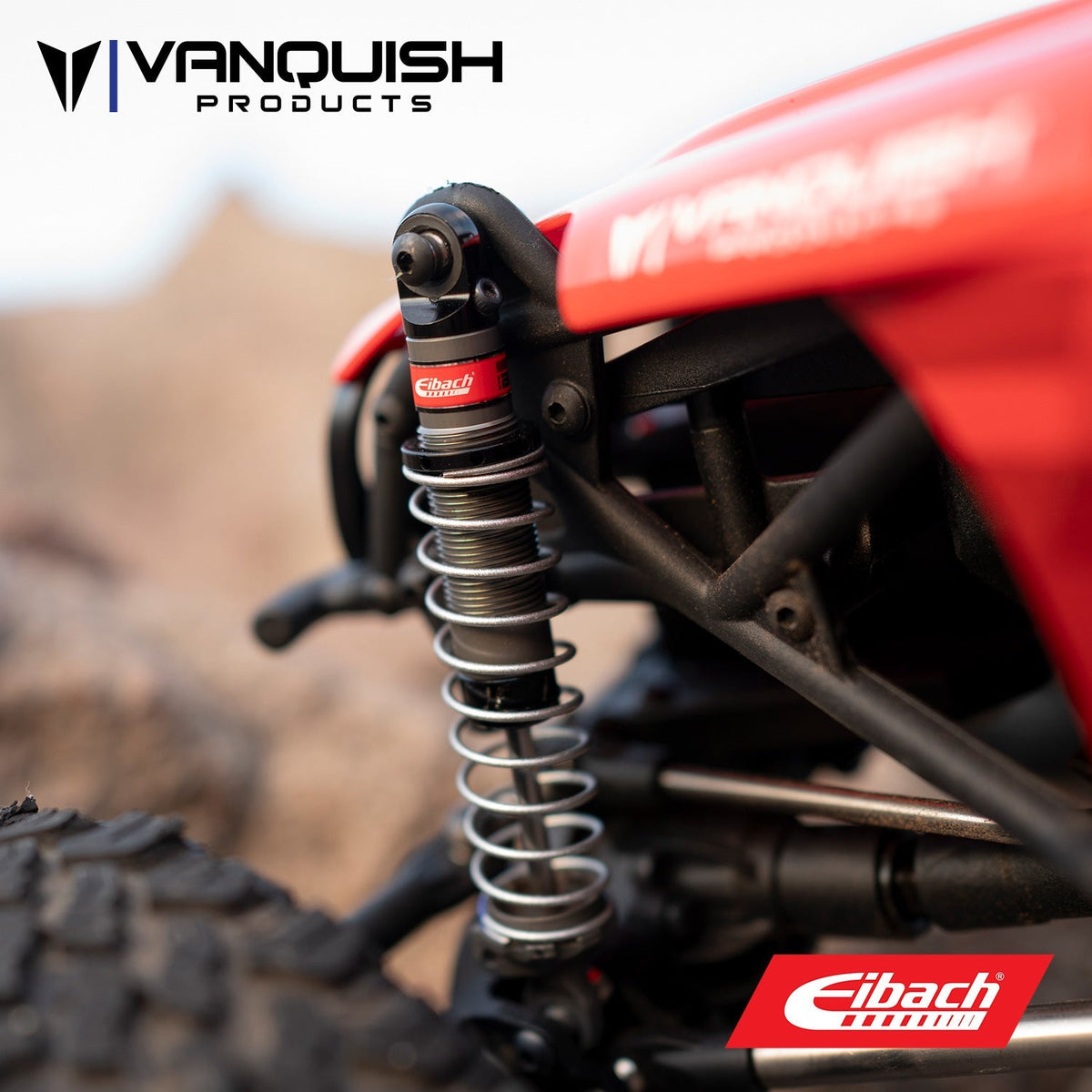 Vanquish VPS10351 Eibach S8E Scale Shock Pair 90mm F10 Axle VS4-10 Crawler