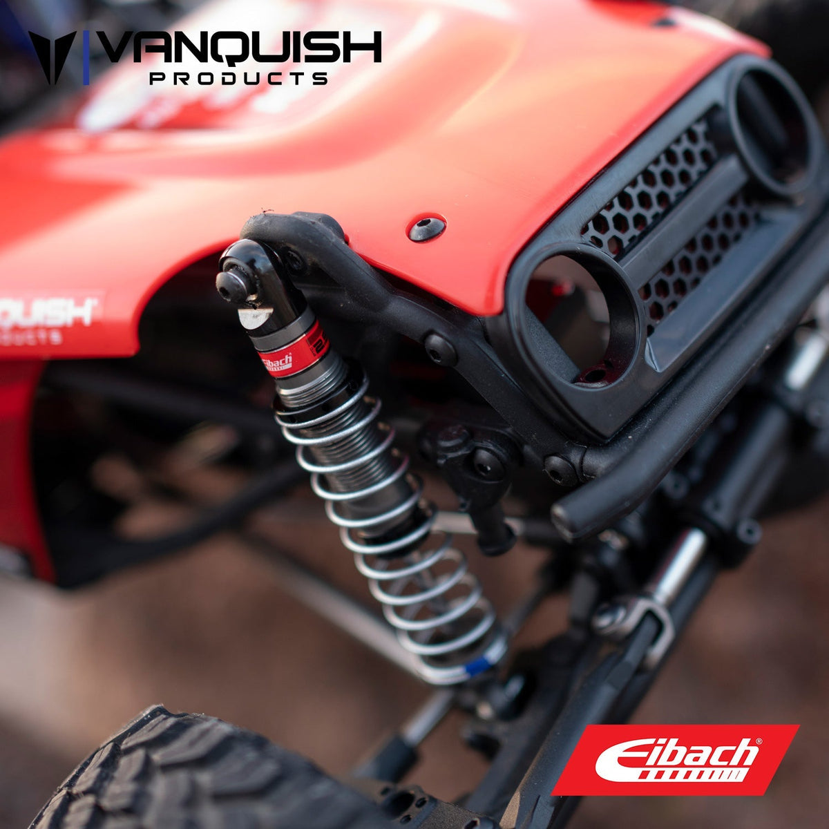 Vanquish VPS10351 Eibach S8E Scale Shock Pair 90mm F10 Axle VS4-10 Crawler