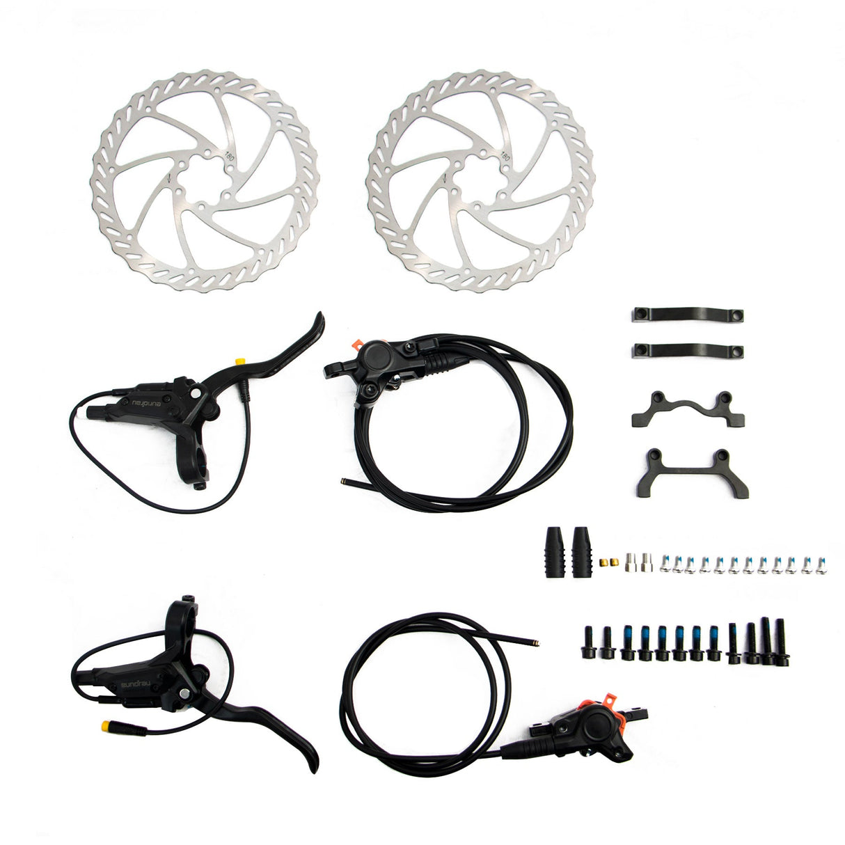 EUNORAU 2-Piston 2.0 Hydraulic Brake Set with 180MM Disc Rotors