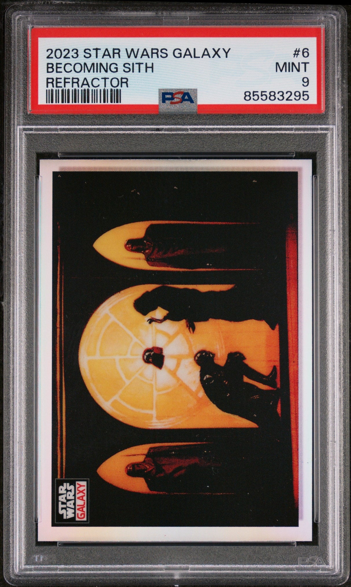 2023 TOPPS CHROME STAR WARS GALAXY BECOMING SITH REFRACTOR #6 - PSA 9