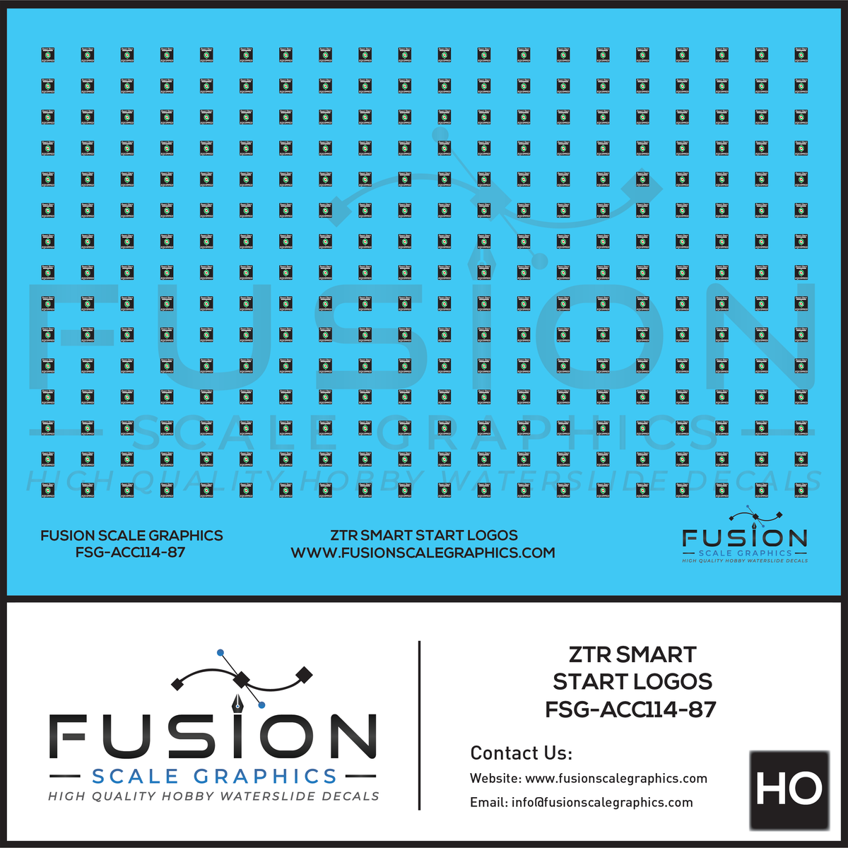 HO Scale ZTR Smart Start Locomotive Logos Decal Set – Island Hobby Nut