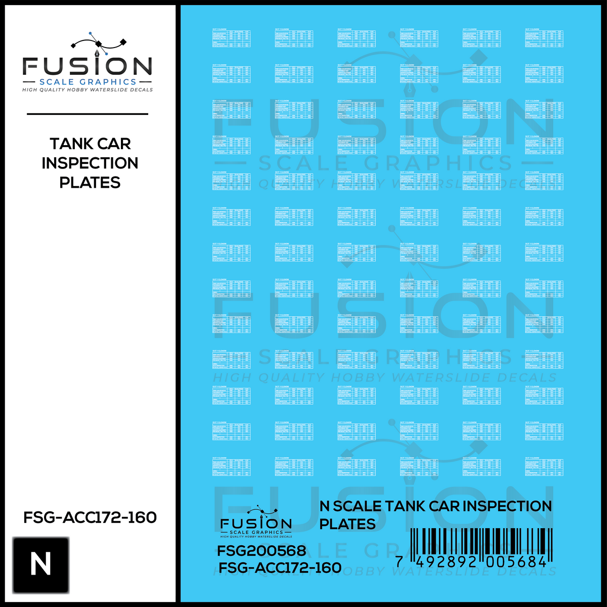 N Scale Tank Car DOT Inspection Plates Decal Set – Island Hobby Nut