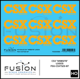 HO Scale CSX "Website" Logos Decal Set