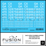 O Scale GACX 4750 Covered Hopper White Patching Decal Set