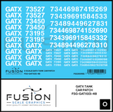 O Scale GATX Tank Car Patch Decal Set