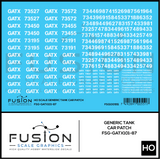 HO Scale GATX Tank Car Patch Decal Set