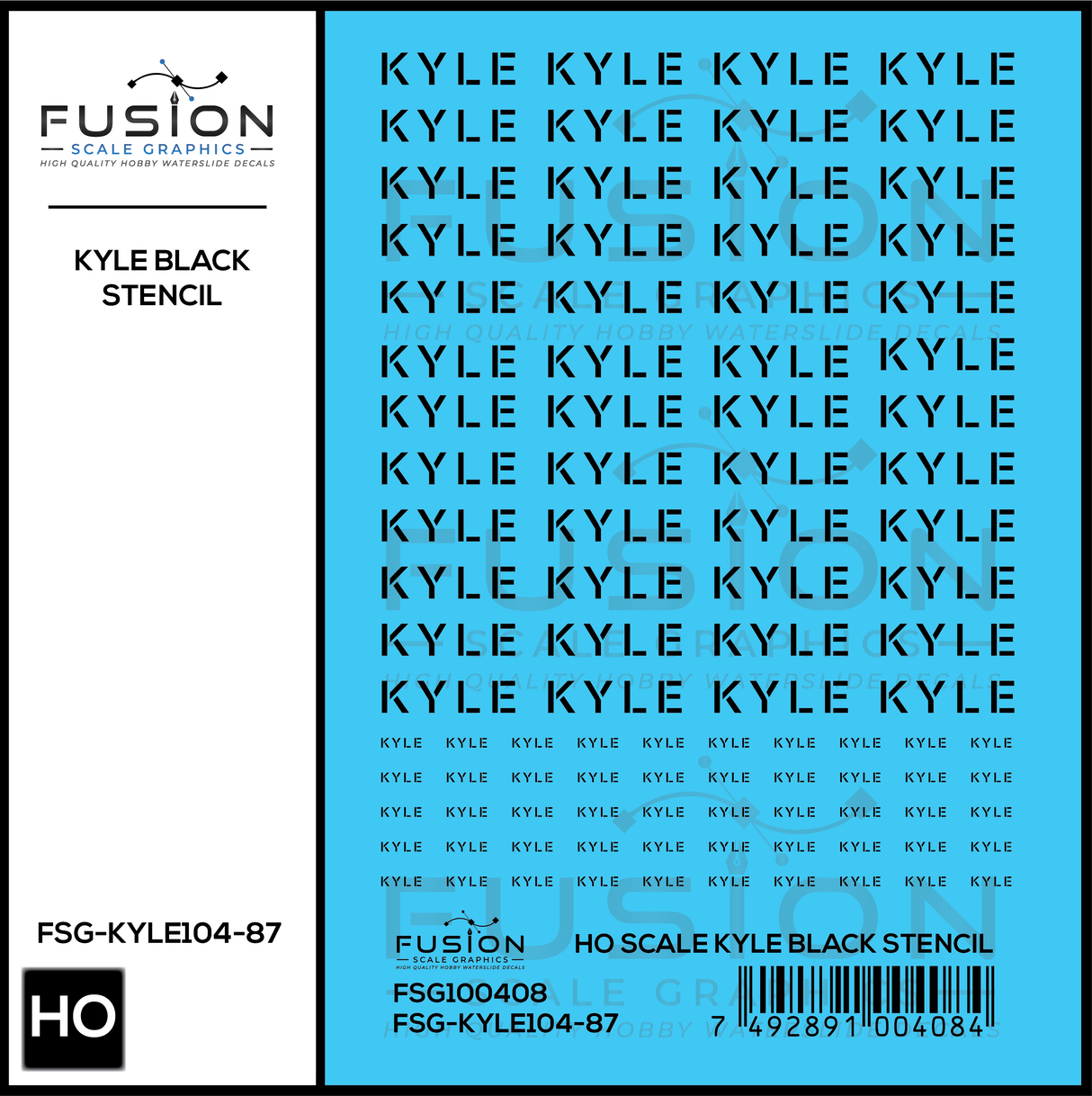 HO Scale KYLE Freight Car Stencil Patch Decal Set