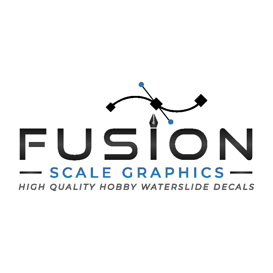 Fusion Scale Graphics Custom Waterslide Decal Printing A3 Double Full Sheet