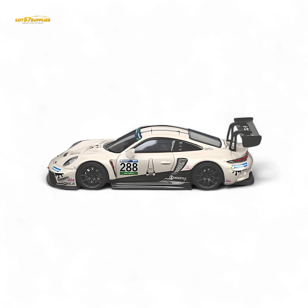 Star Race Porsche 911 GT3 Racing Milky White 1:64