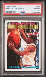 1993 TOPPS HAKEEM OLAJUWON #385 - PSA 10
