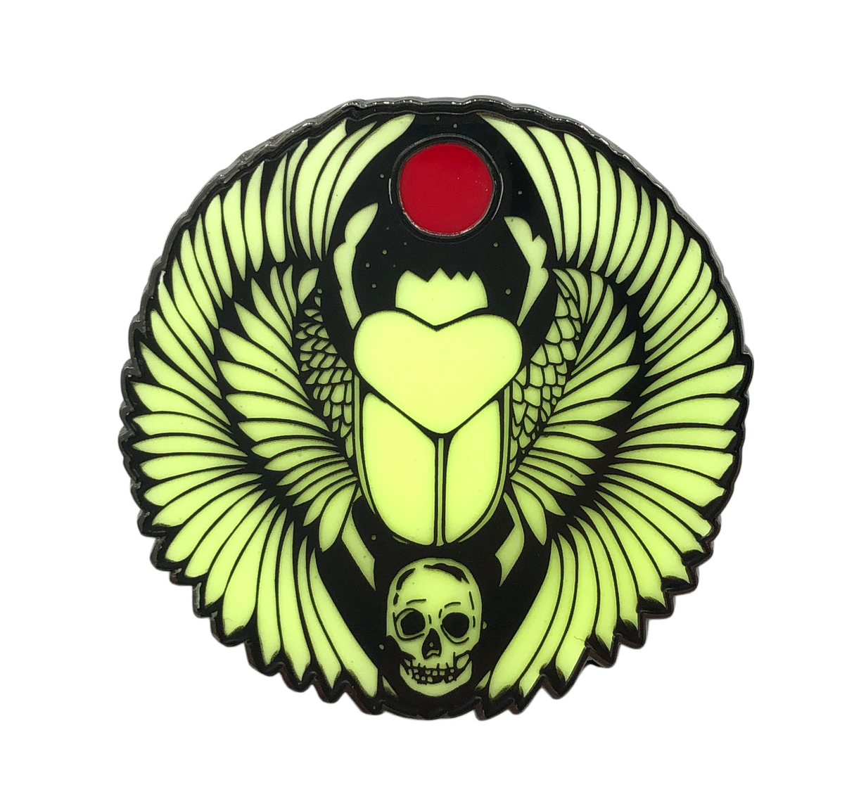 Gothic Queen - Scarab Pin (GITD)