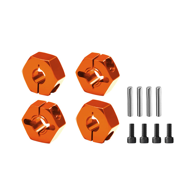 GPM RACING,VANQUISH-H10 OPTIC KIT 6061-T6 ALLOY FRONT AND REAR CLAMP TYPE WHEEL HUB 12MM H10010