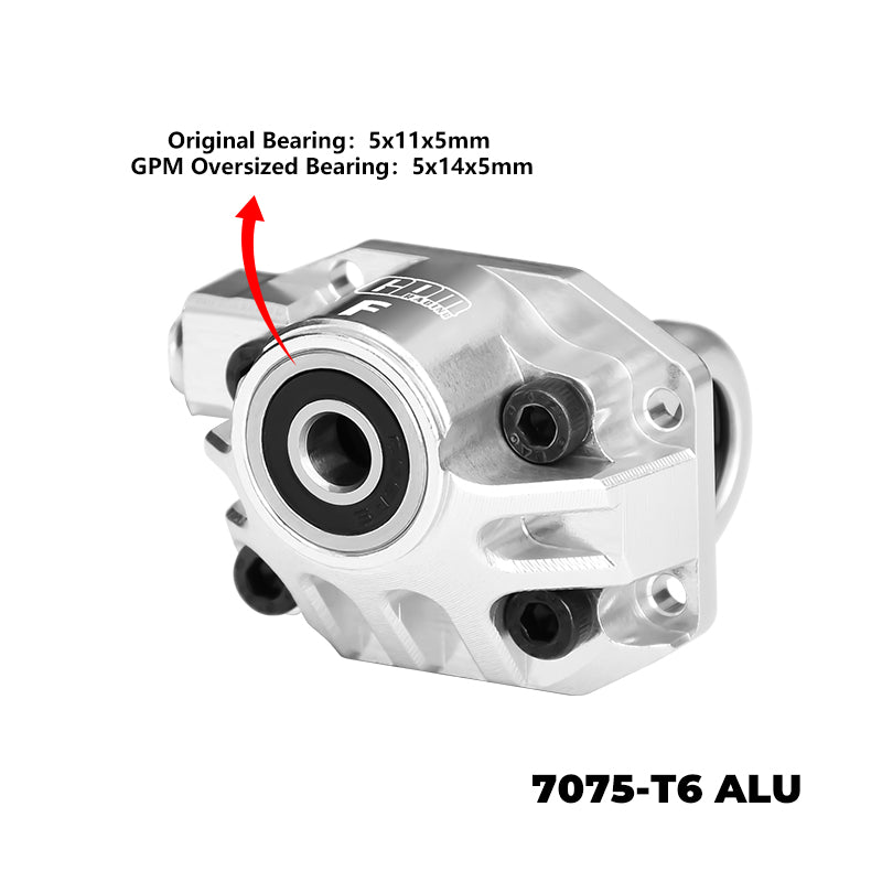 GPM RACING,VANQUISH- H10 OPTIC KIT 7075-T6 ALLOY FRONT AXLE THIRD MEMBER OVERSIZE BEARING H10012A