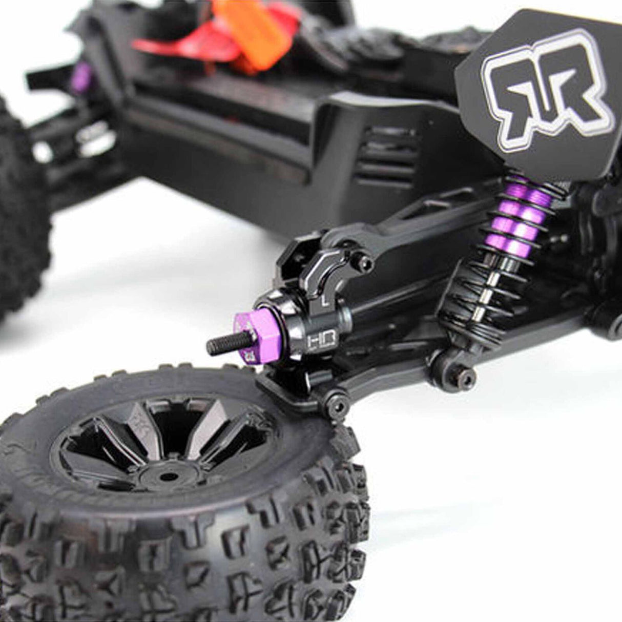 Hot Racing HRAAMN22M01 Aluminum Rear Stub Axle Carrier, 1/16 ARRMA Mini Kraton