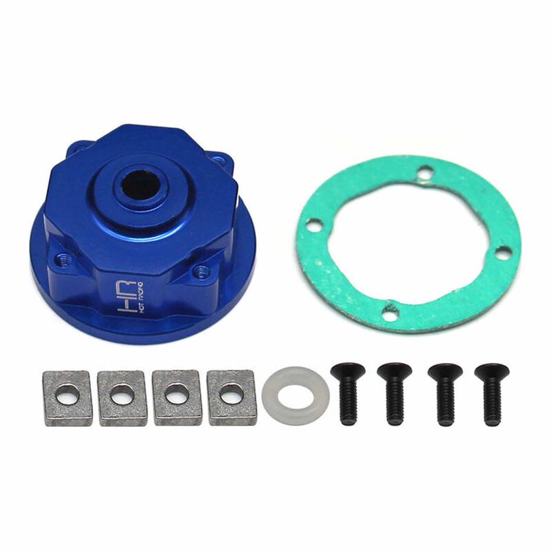 Hot Racing HRAMMX38XC06 Aluminum Differential Carrier Case Set, 1/16 Traxxas Mini Maxx