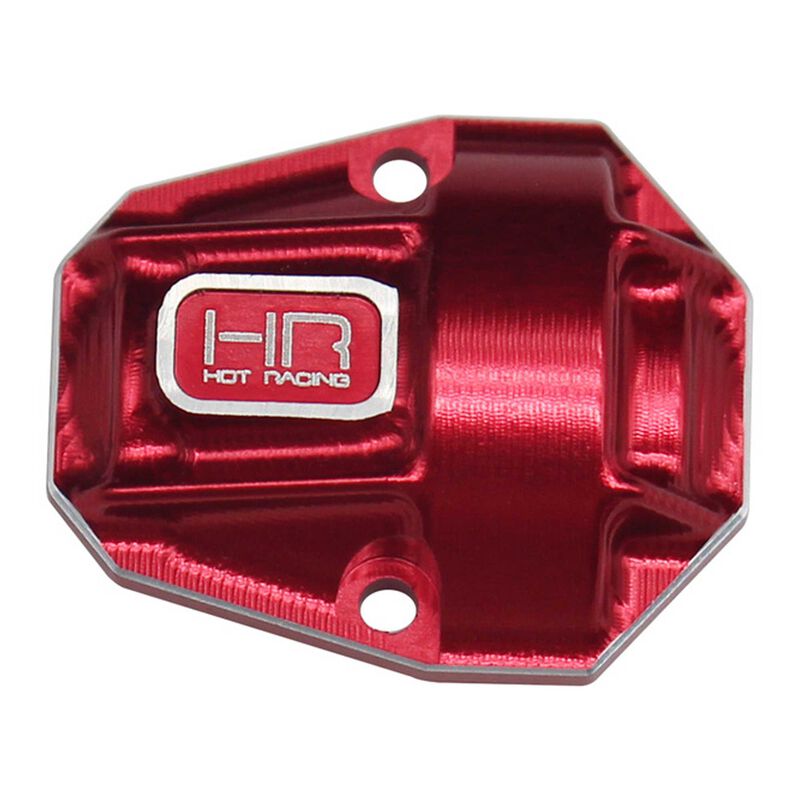 Hot Racing HRARACM12C02 Red Aluminum Diff Cover, 1/18 Redcat Ascent 18