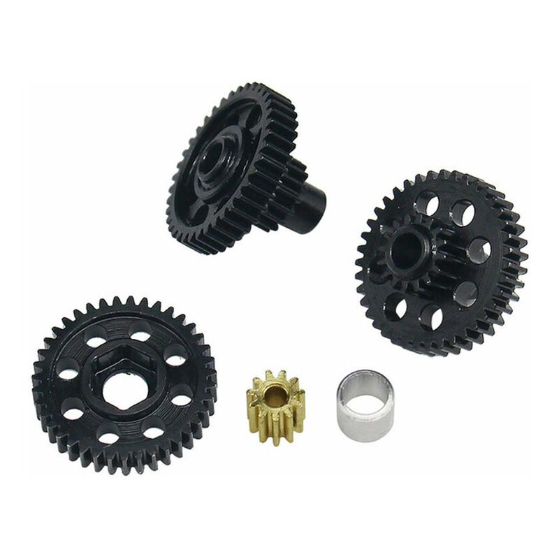 Hot Racing HRARACM38U 20.5:1 Steel Gear Set, Ultra Low Range, 1/18 Redcat Ascent-18