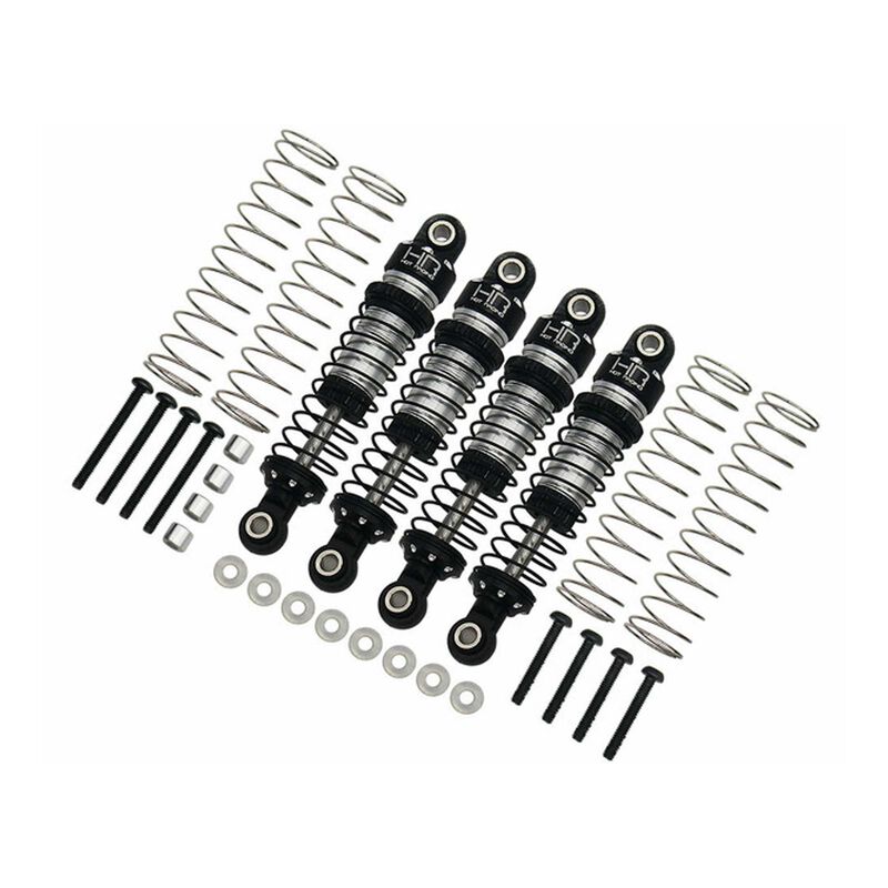 Hot Racing HRARACM51DP08 Threaded Aluminum Shocks Set, 1/18 Redcat Ascent 18