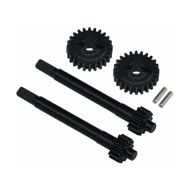 Hot Racing HRARACM813X24R Steel CNC Under Drive Portal Gear Set, 13T - 24T, 1/18 Redcat Ascent-18