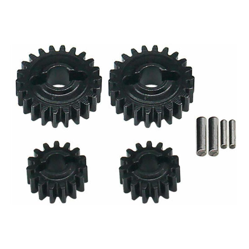 Hot Racing HRARACM815X22F Steel CNC Over Drive Portal Gear Set, 15T - 22T, 1/18 Redcat Ascent-18