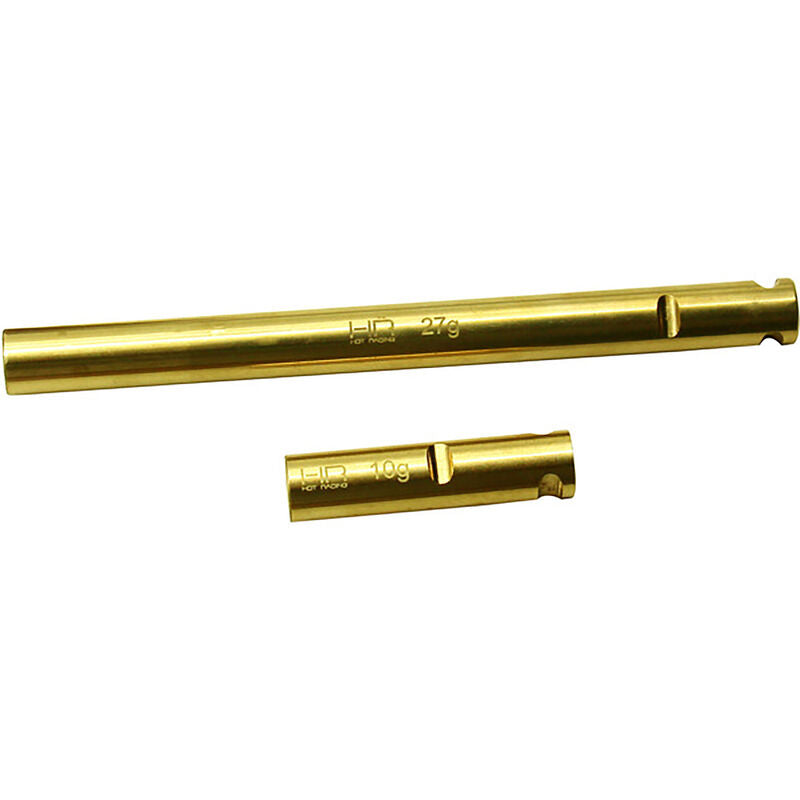 Hot Racing HRARBA12AW Brass Axle Tube Weights: Axial RBX10 Ryft (2)