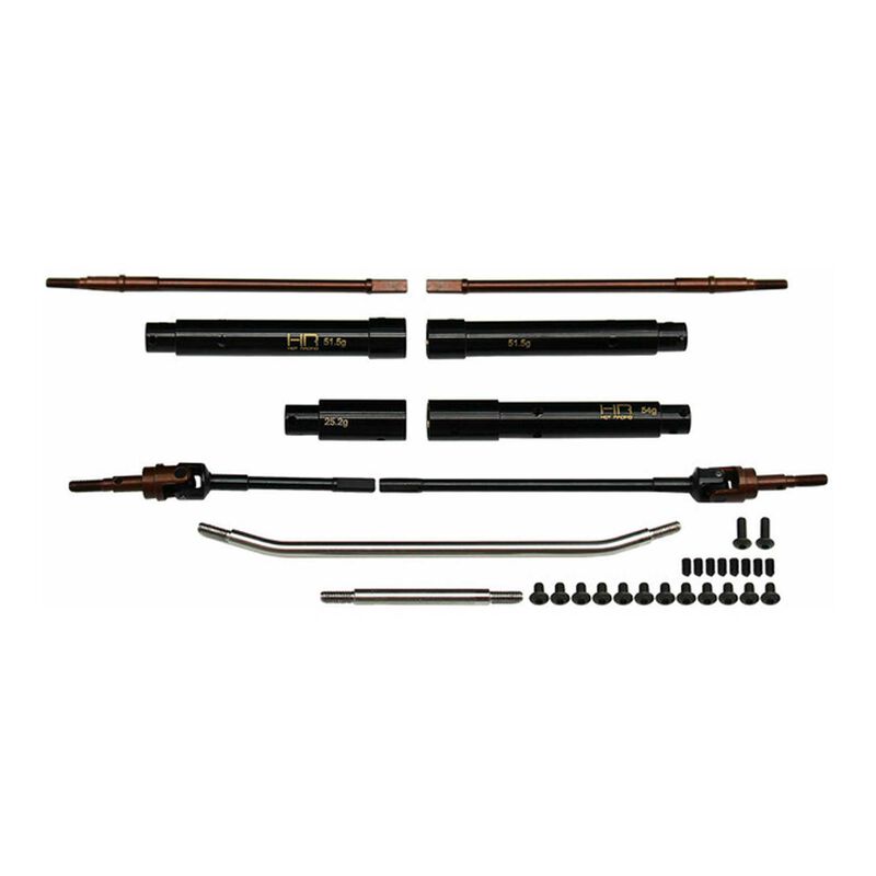 Hot Racing HRASCXP12HW01 20mm Wide Brass Axle Tube Set: PRO