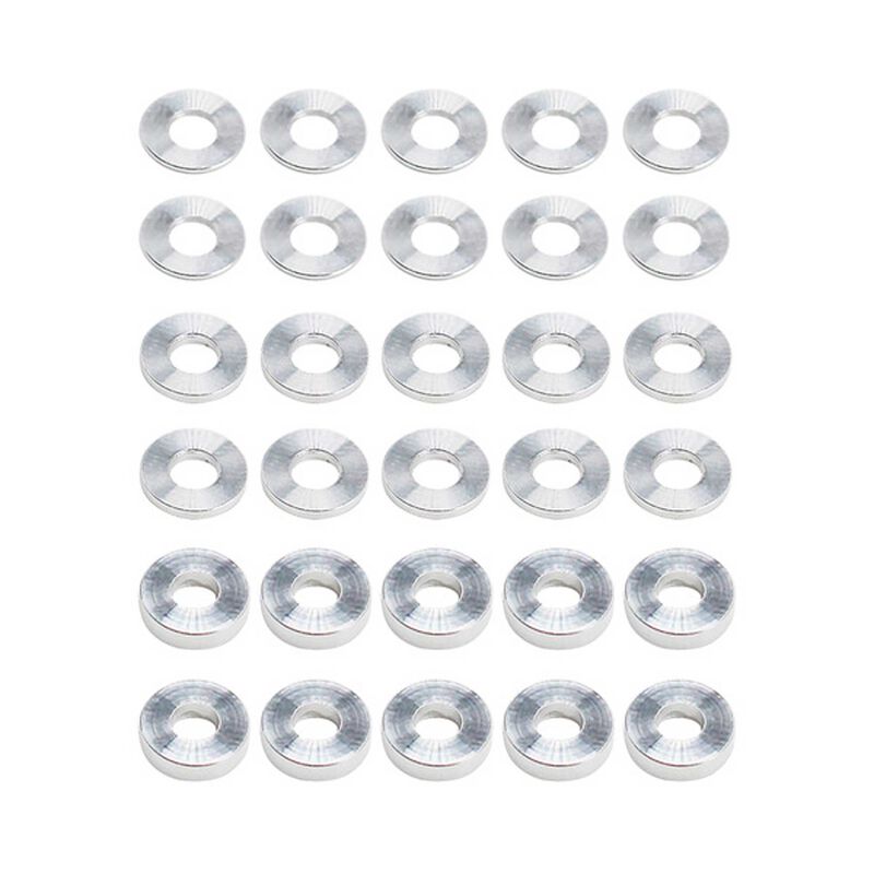 Hot Racing HRASPC3078A 7.8x3mm Aluminum Bulkhead Washer (30)