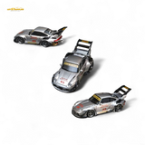 Street Weapon Porsche RWB 993 Double Exhaust Heavenly Livery Higher Tail 1:64