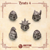 3d Printed Crimson Lords Heads #4 x10 by Greytide Studio