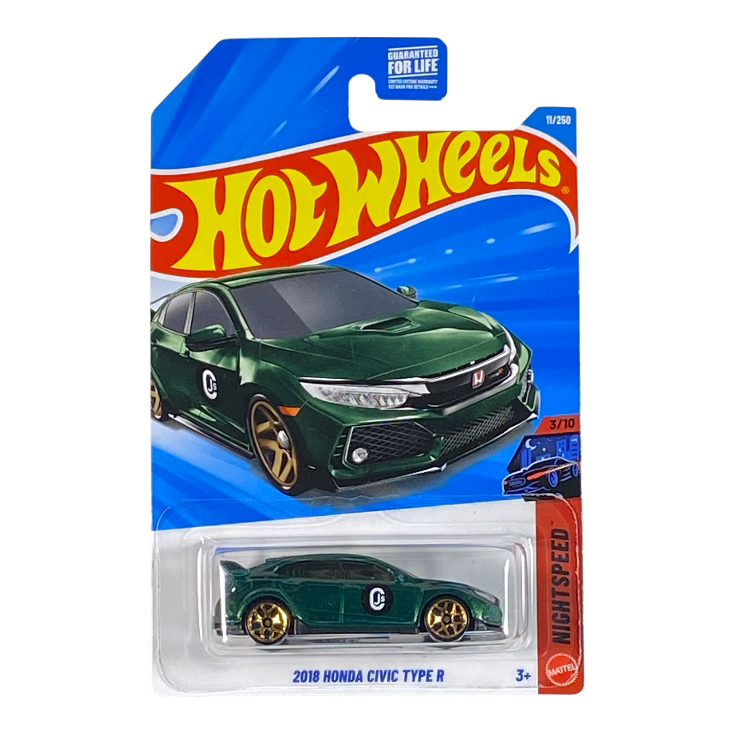 Hot Wheels 2018 Honda Civic Type R | Nightspeed Series 3/10