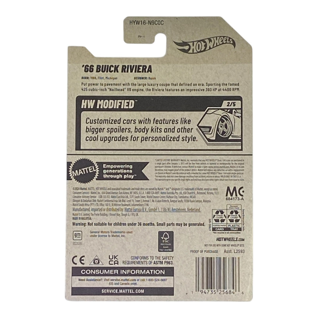 Hot Wheels '66 Buick Riviera - HW Modified Series 2/5