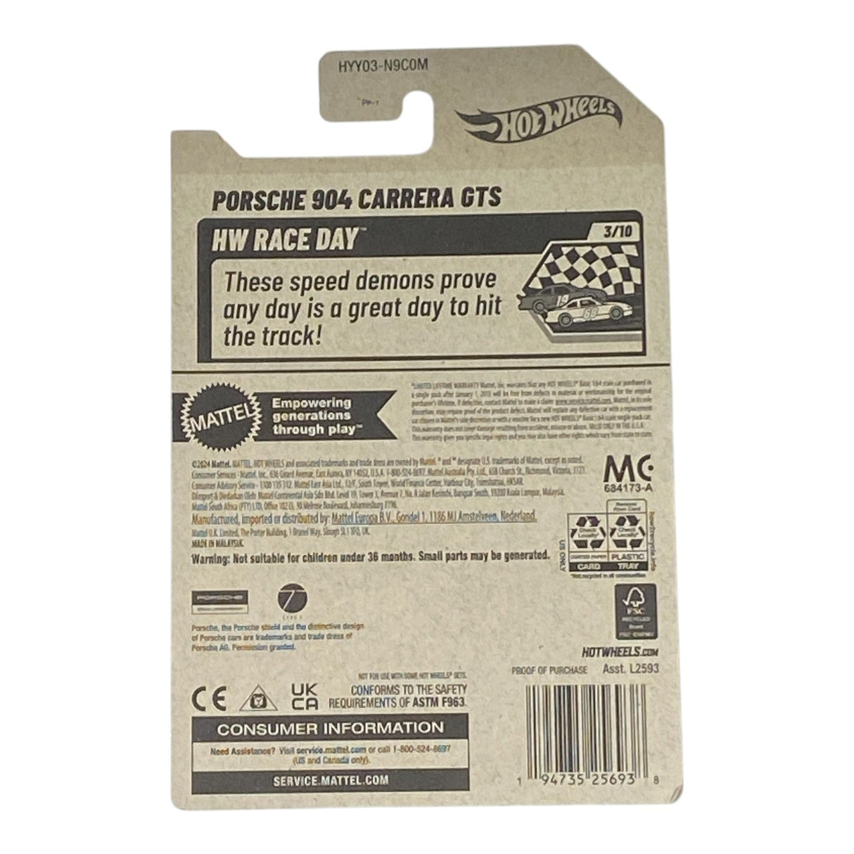 Hot Wheels Porsche 904 Carrera GTS - HW Race Day Series 3/10