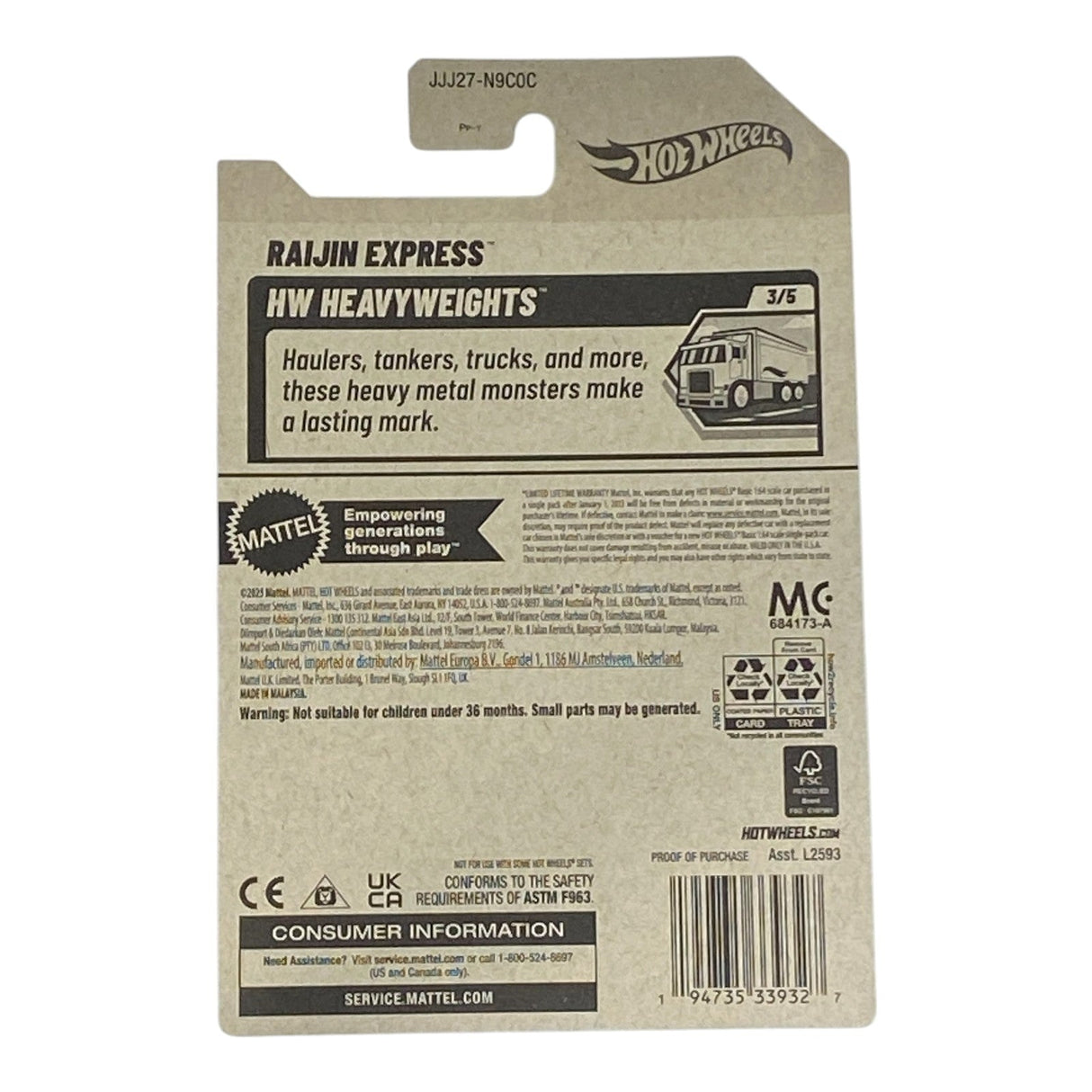 Hot Wheels Raijin Express - HW Heavy Weights Series 3/5