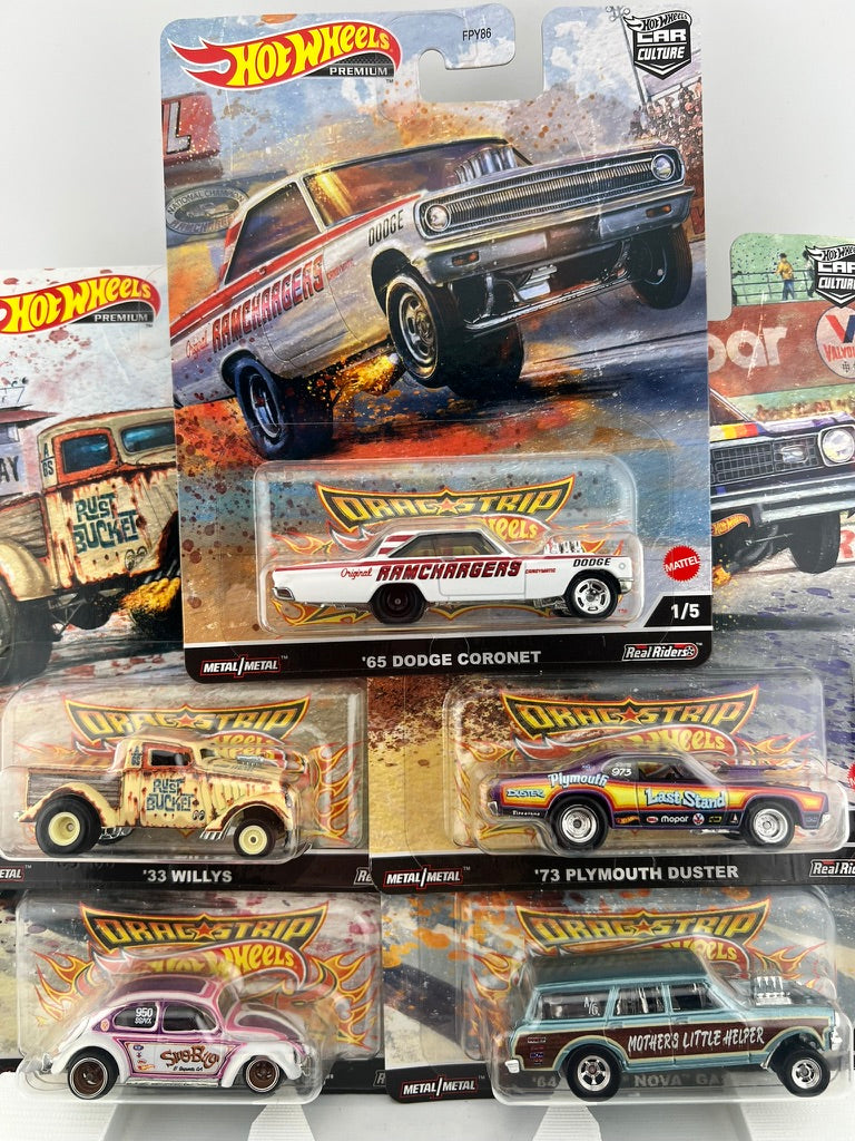 Hot Wheels Car Culture Dragstrip Demons 5-Car Set