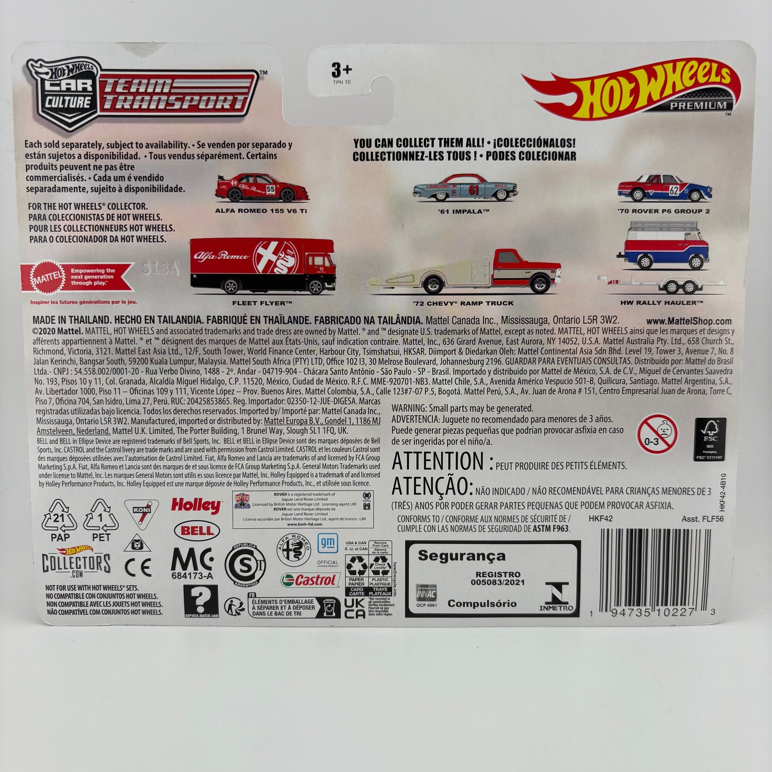 Hot Wheels Premium – Alfa Romeo 155 V6 TI with Fleet Flyer (Team Transport Series)