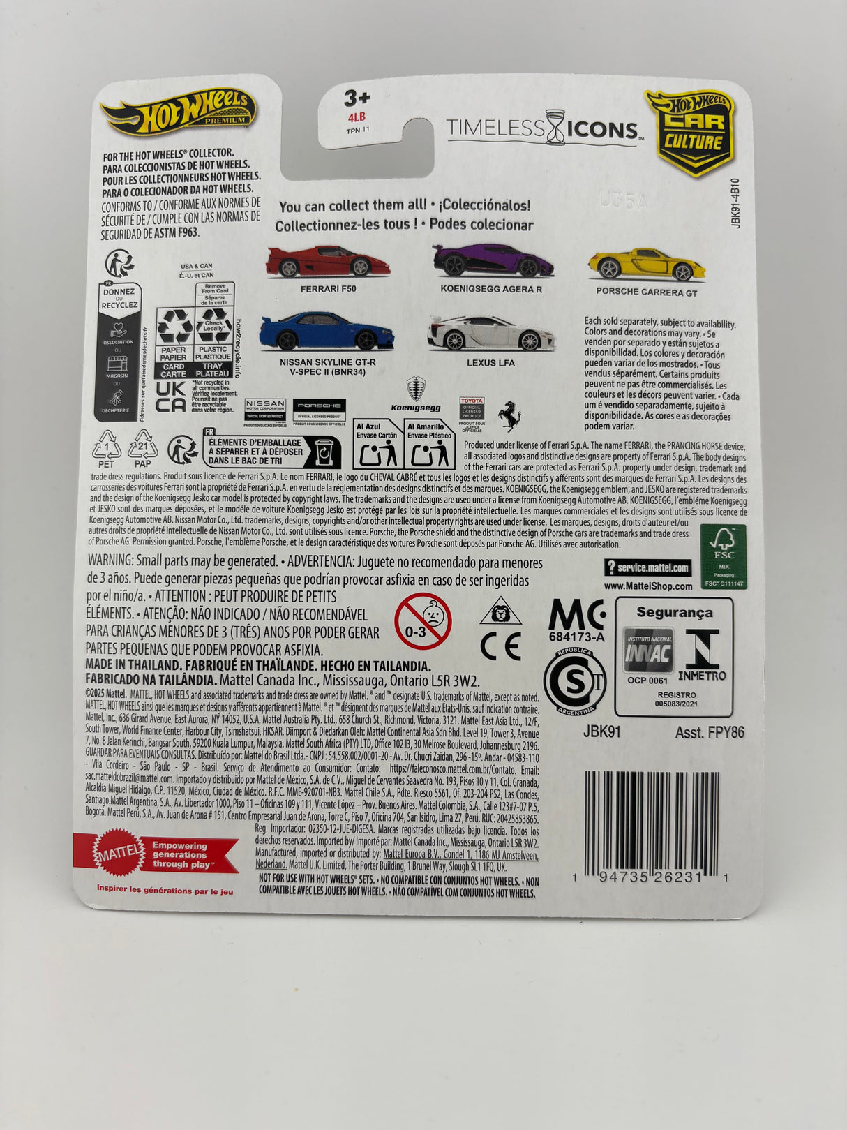 Hot Wheels Premium Timeless Icons – Porsche Carrera GT