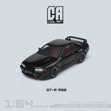Cool ART Nissan Skyline GT-R R32 With Openable Hood - Gold Rims 1:64