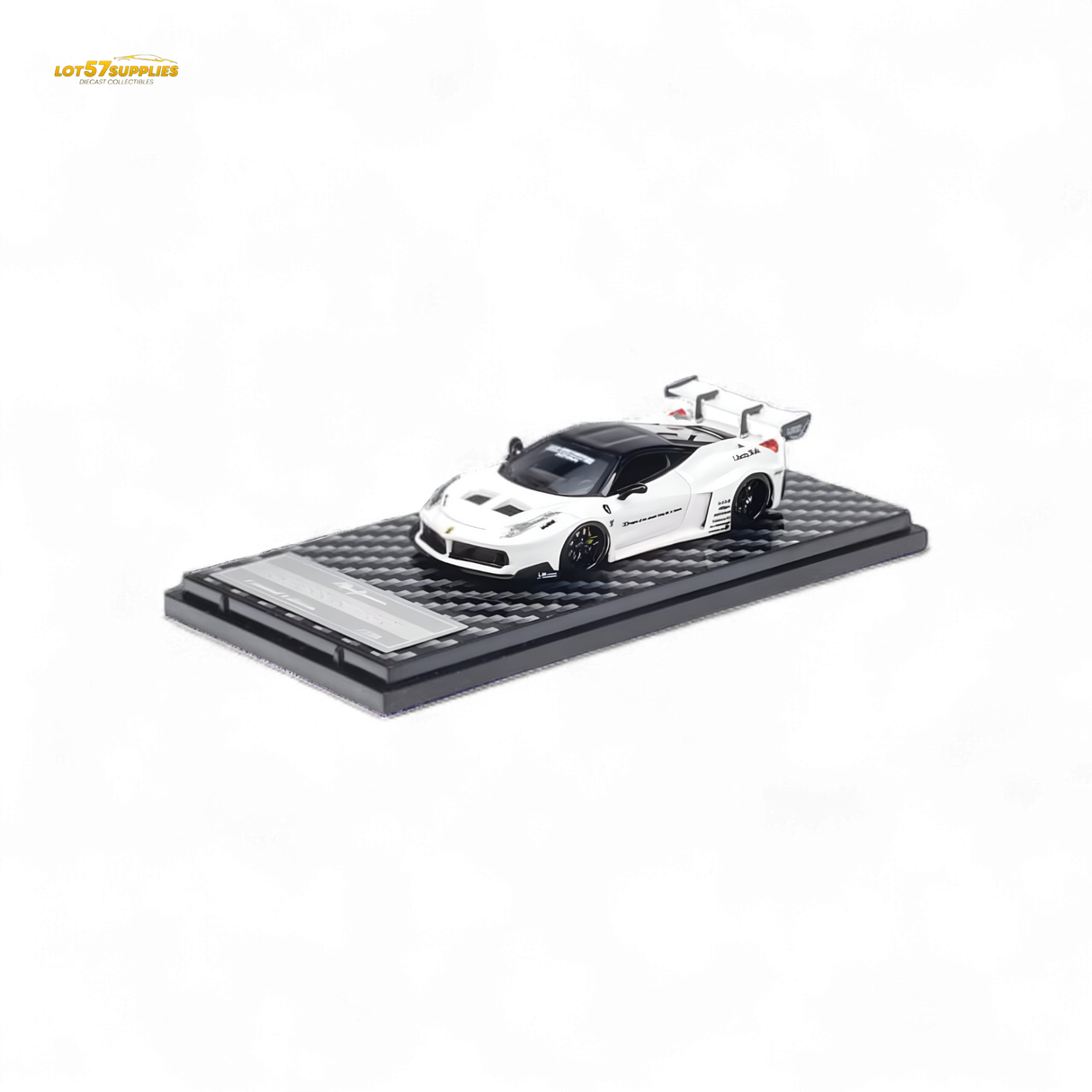 QIDIAN Ferrari 458 LBWK GT White 1:64
