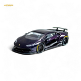 King Model Lamborghini Huracan LP610 Purple Carbon Fiber 1:64