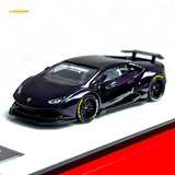 King Model Lamborghini Huracan LP610 Purple Carbon Fiber 1:64