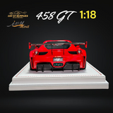 IVY MERIT Ferrari 458 GT Rosso Red LBWK 1:18